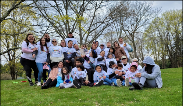 Ally's rally for The Autism Project, Imagine Walk, in April 2022