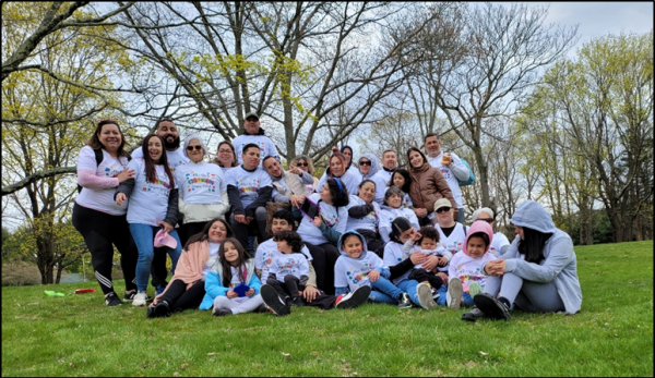 La manifestación de Ally para el Proyecto Autismo, Imagine Walk, en abril de 2022